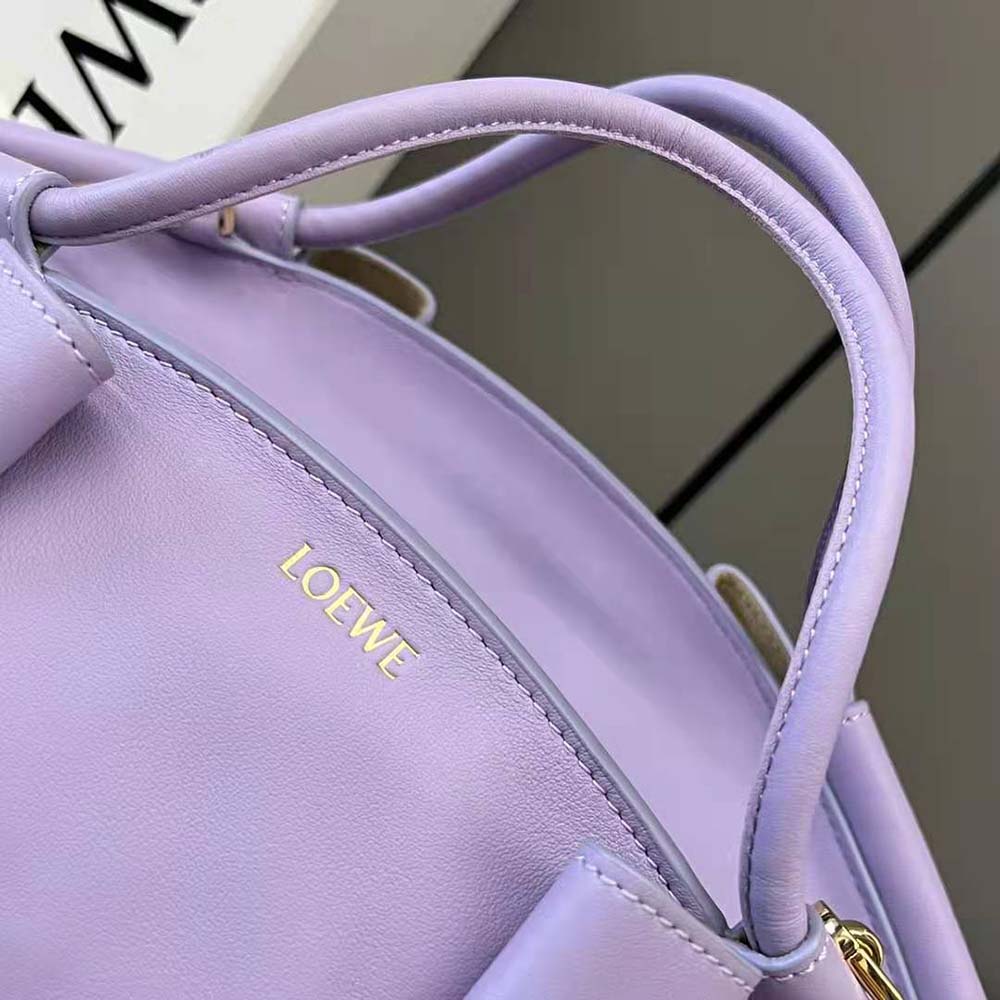 Loewe Women Small Paseo Bag in Shiny Nappa Calfskin-Purple - image 8