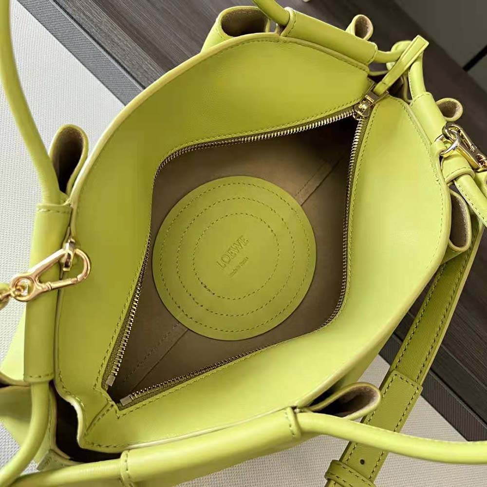 Loewe Women Small Paseo Bag in Shiny Nappa Calfskin-Yellow - image 6