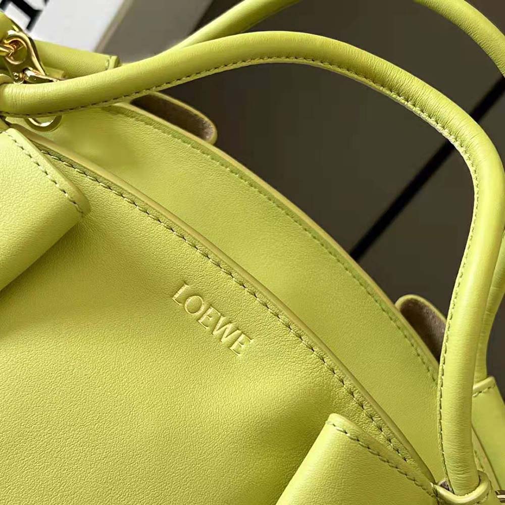 Loewe Women Small Paseo Bag in Shiny Nappa Calfskin-Yellow - image 9
