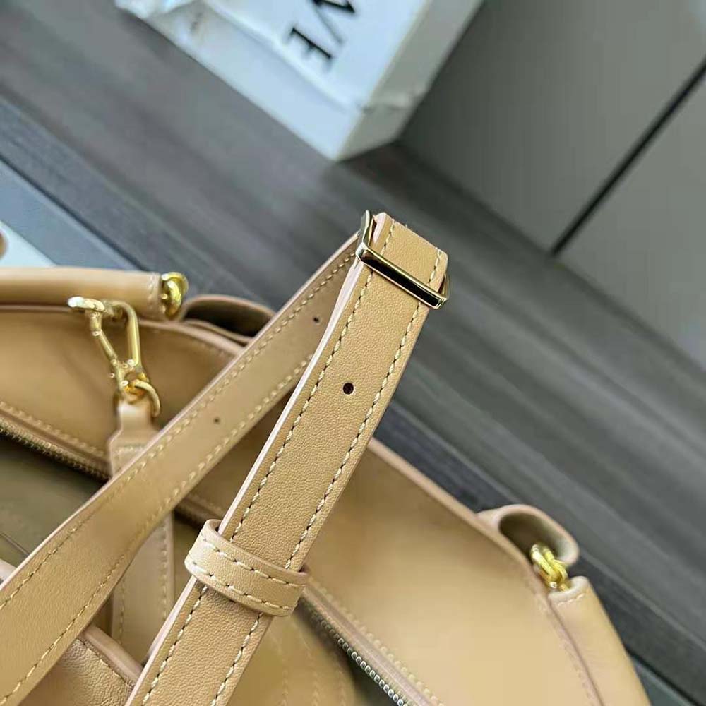 Loewe Women Small Paseo Bag in Shiny Nappa Calfskin with Chain-Sandy - image 7