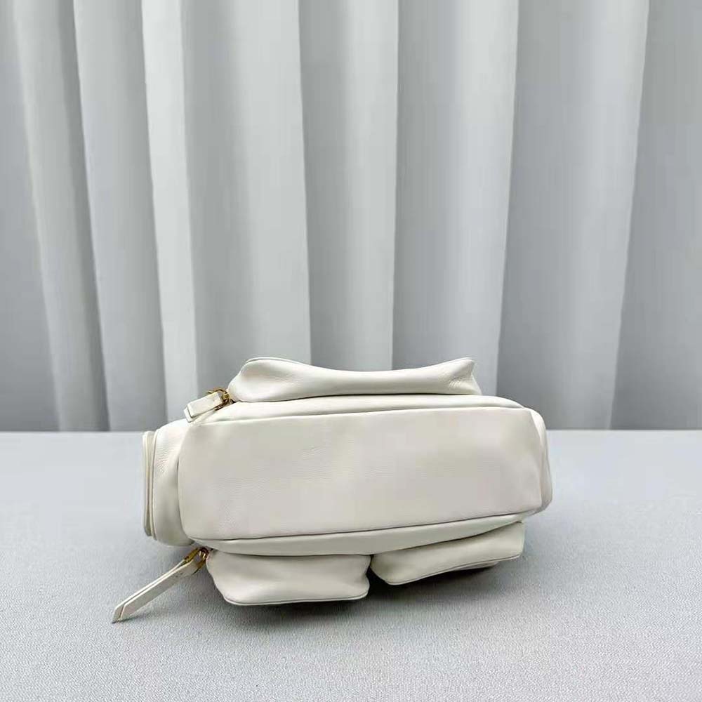 Miu Miu Women Nappa Leather Pocket Bag-White - image 5