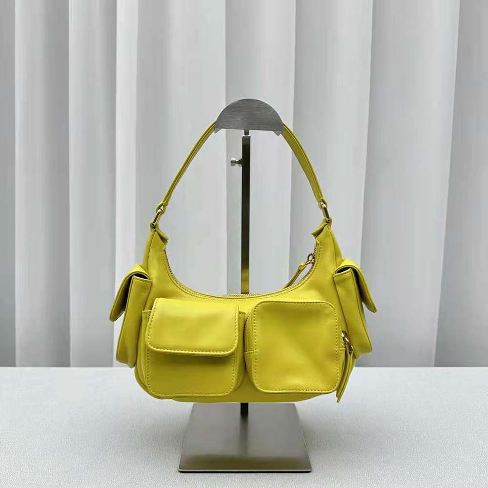 Miu Miu Women Nappa Leather Pocket Bag-Yellow - image 4