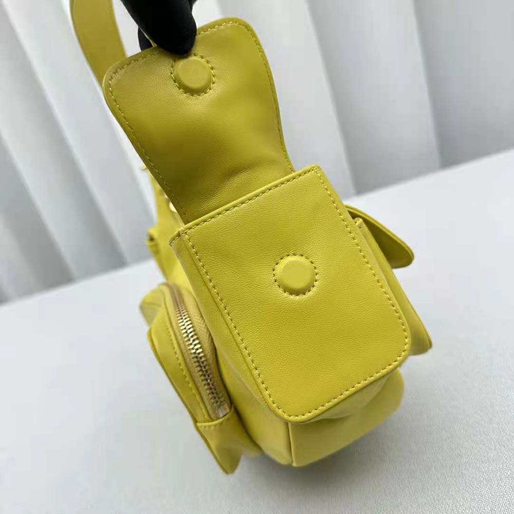 Miu Miu Women Nappa Leather Pocket Bag-Yellow - image 8