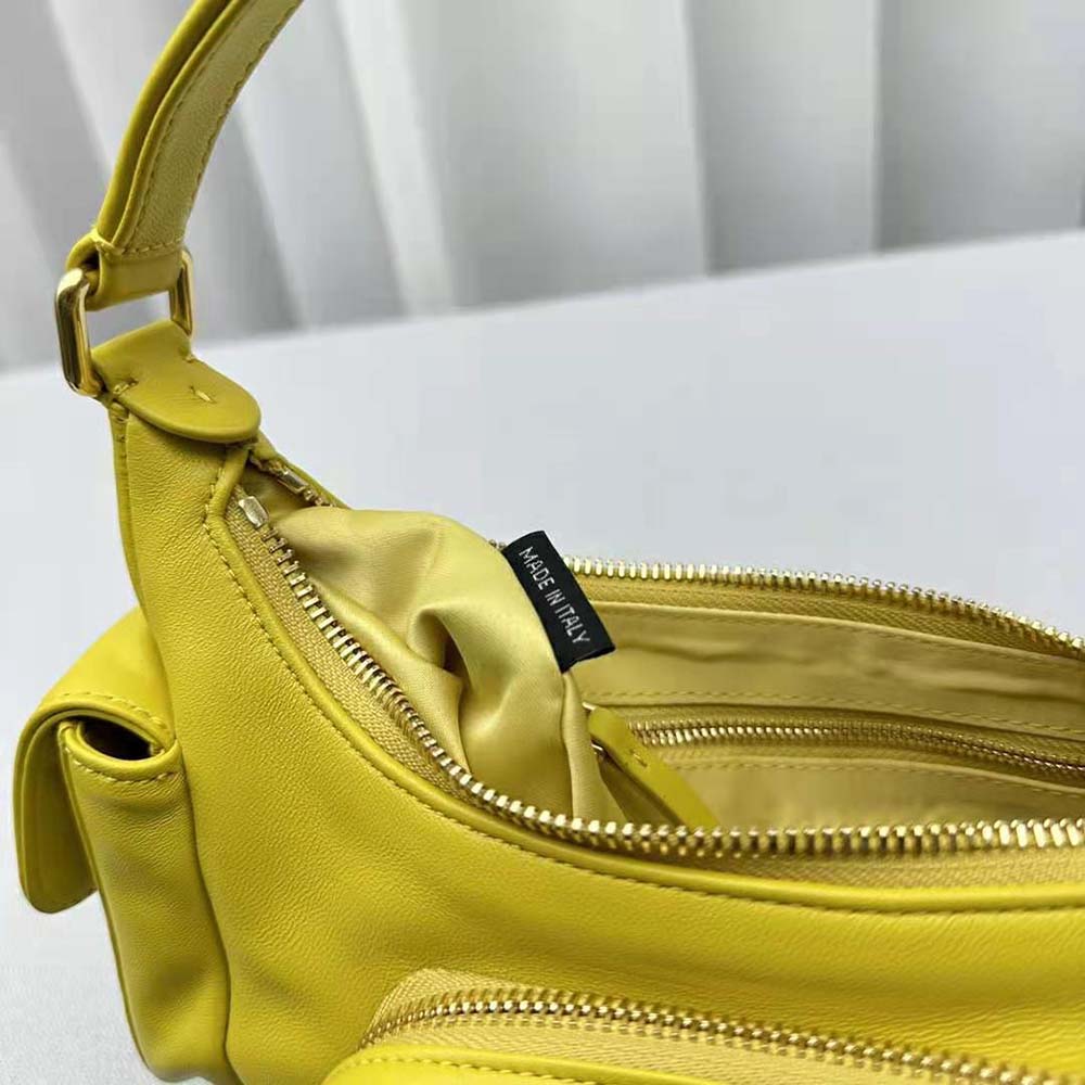Miu Miu Women Nappa Leather Pocket Bag-Yellow - image 9
