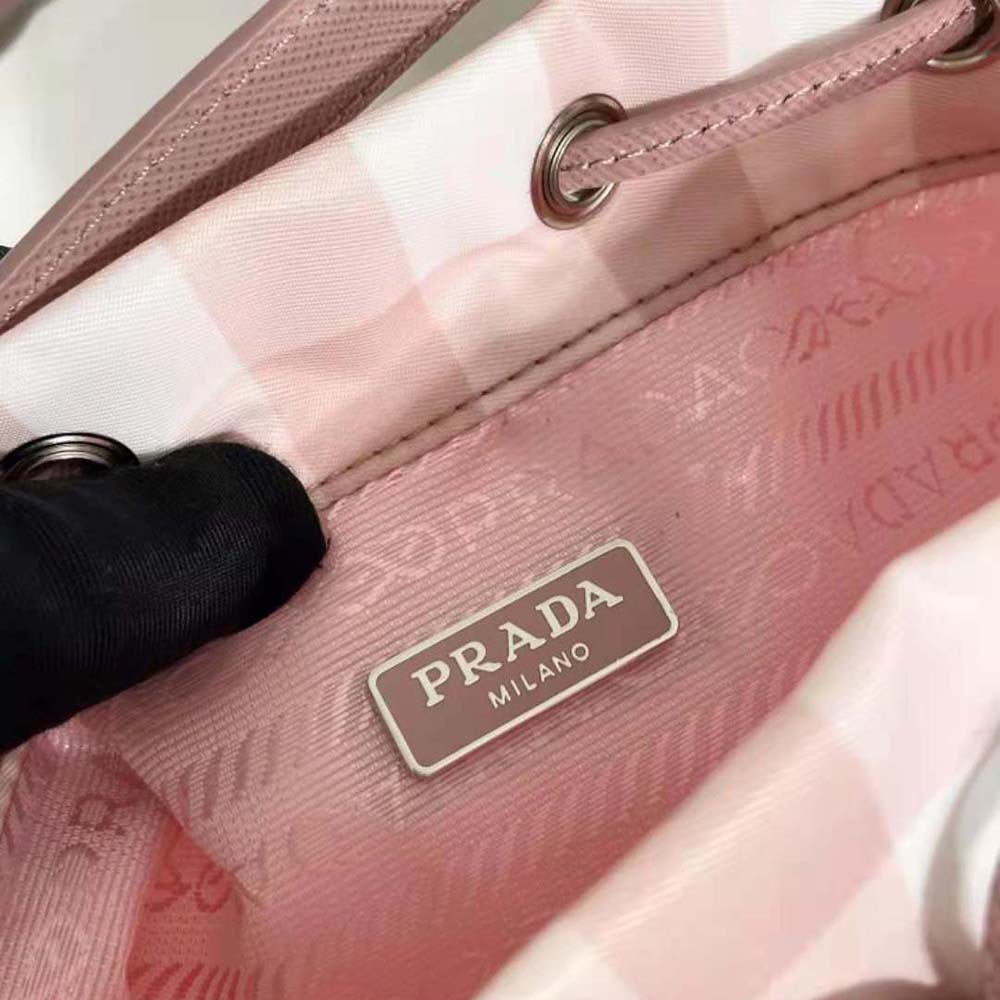Prada Women Duet Printed Re-Nylon Bag-Pink - image 9