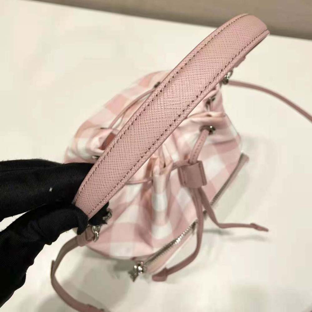 Prada Women Duet Printed Re-Nylon Bag-Pink - image 7