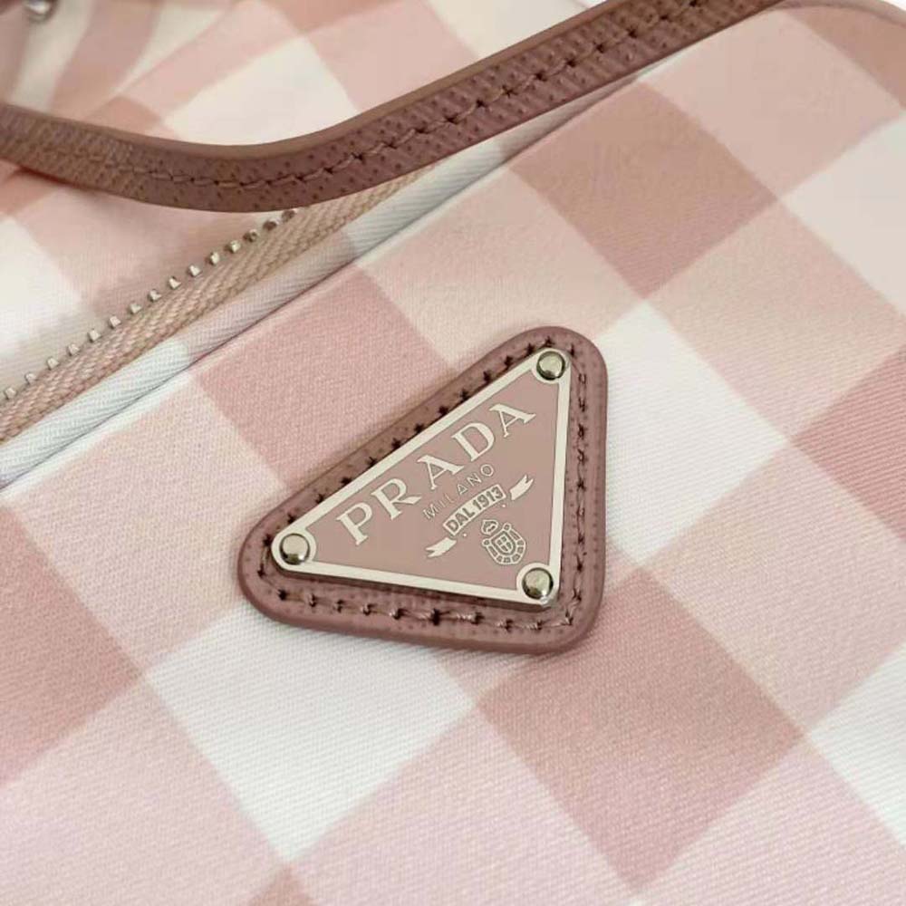 Prada Women Duet Printed Re-Nylon Bag-Pink - image 8