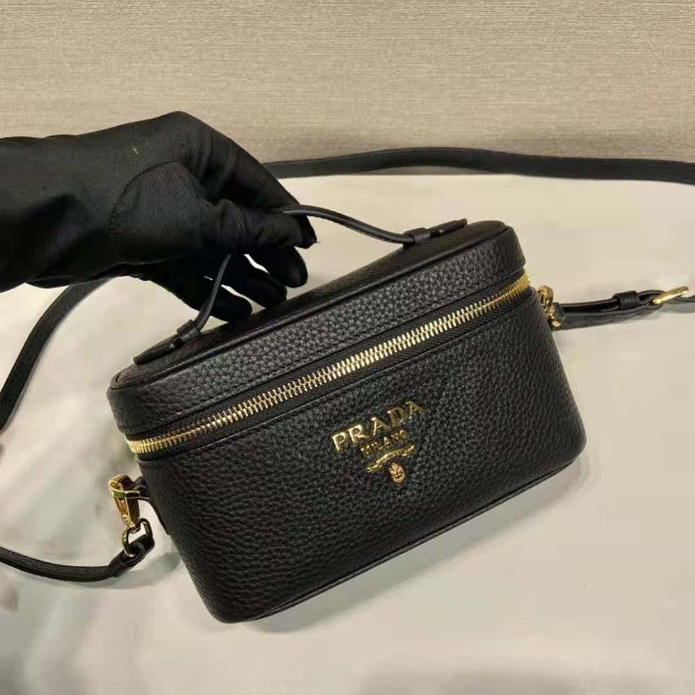 Prada Women Leather Mini-Bag-Black - image 4