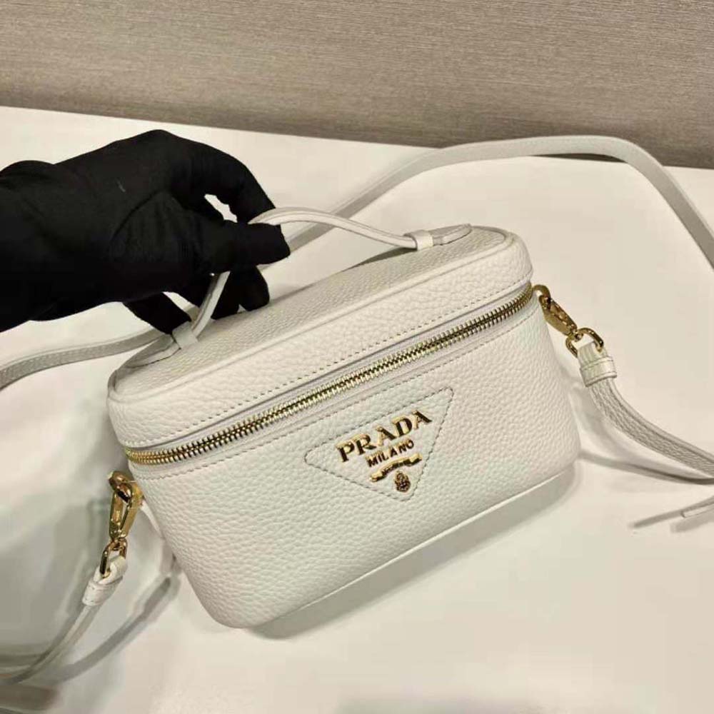 Prada Women Leather Mini-Bag-White - image 4