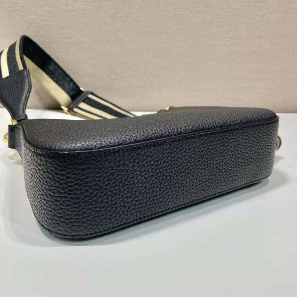 Prada Women Leather Shoulder Bag-Black - image 7