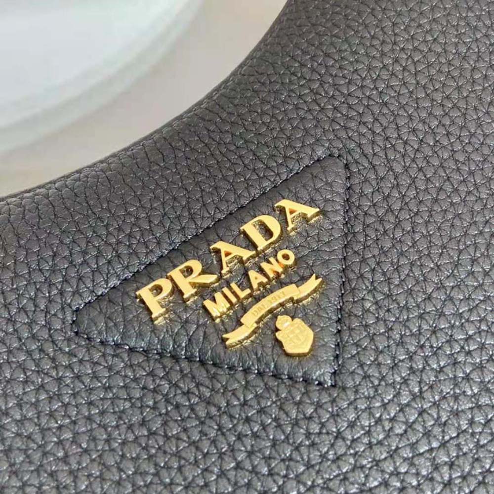Prada Women Leather Shoulder Bag-Black - image 9