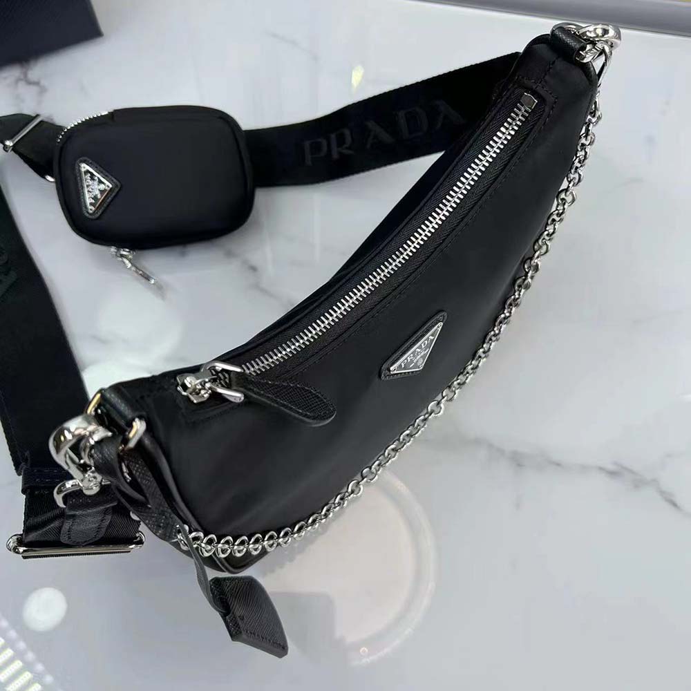 Prada Women Re-Edition 2005 Re-Nylon Bag-Black - image 6