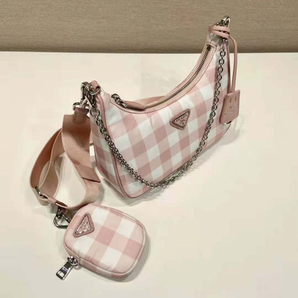 Prada Women Re-Edition 2005 Printed Re-Nylon Bag-Pink - image 5