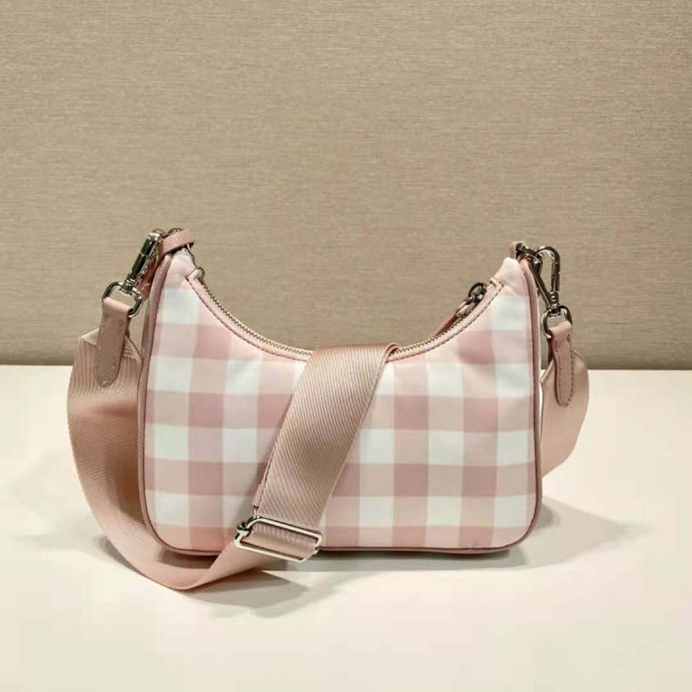 Prada Women Re-Edition 2005 Printed Re-Nylon Bag-Pink - image 4