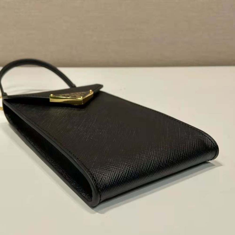 Prada Women Saffiano Leather Mini-Bag-Black - image 7