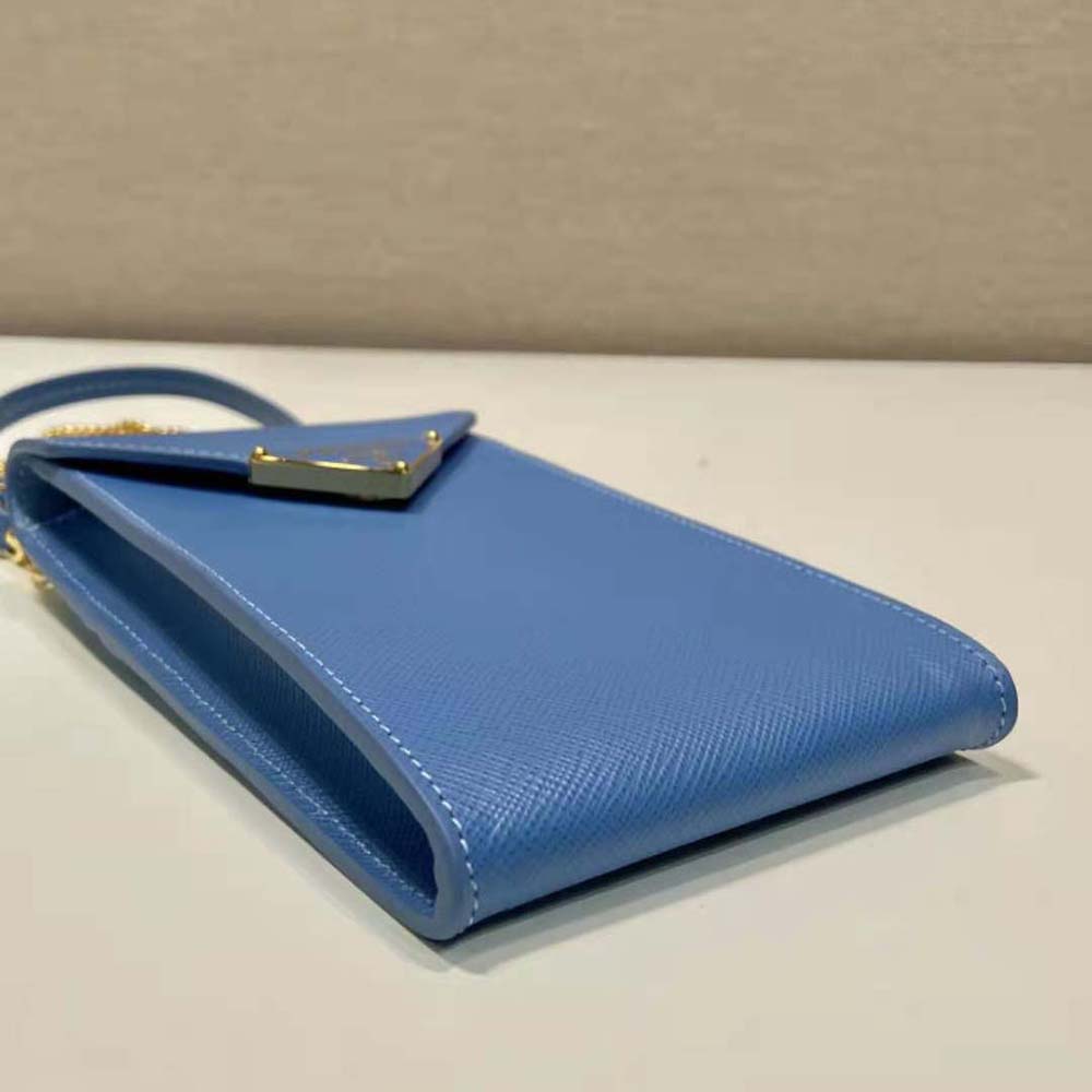 Prada Women Saffiano Leather Mini-Bag-Blue - image 7