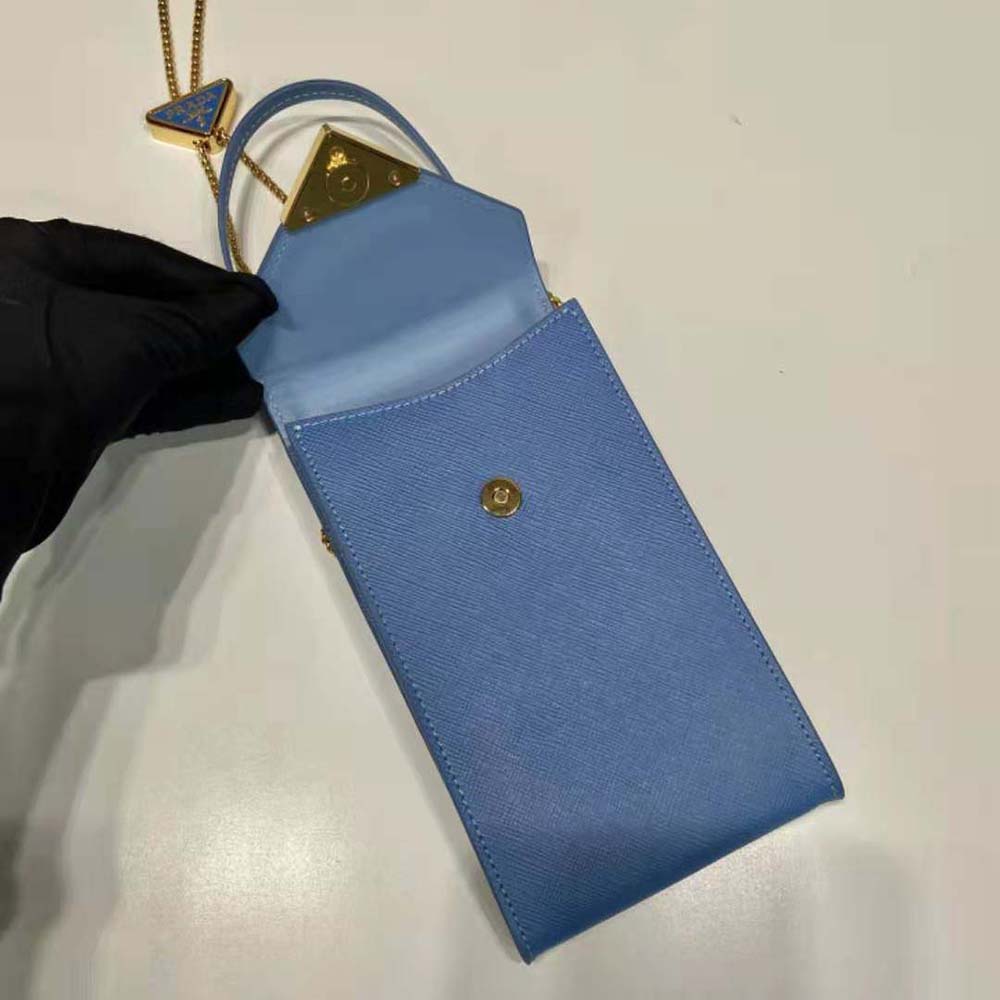 Prada Women Saffiano Leather Mini-Bag-Blue - image 6