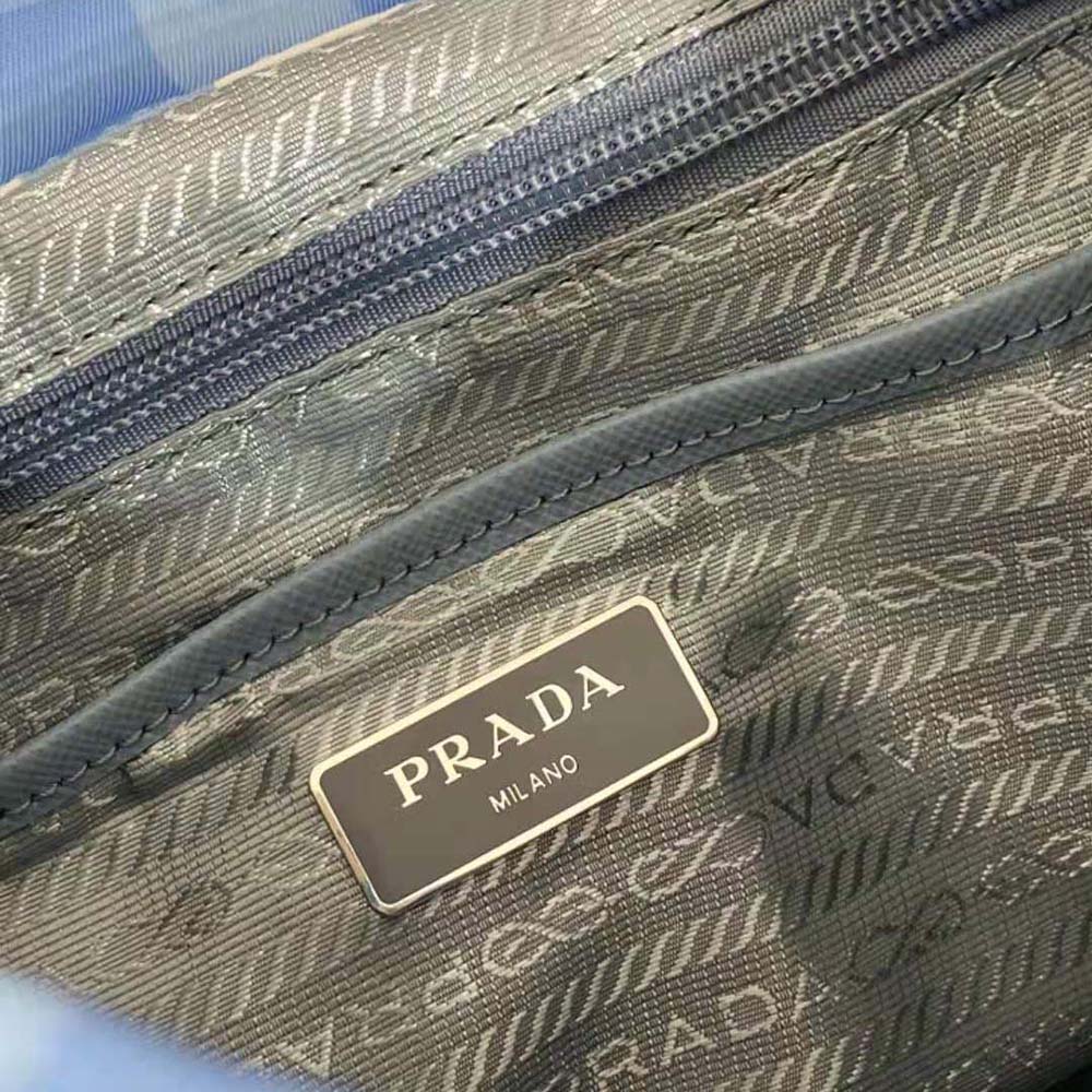 Prada Women Small Printed Re-Nylon Backpack-Blue - image 10
