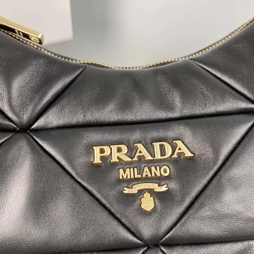 Prada Women System Nappa Leather Patchwork Bag-Black - image 6