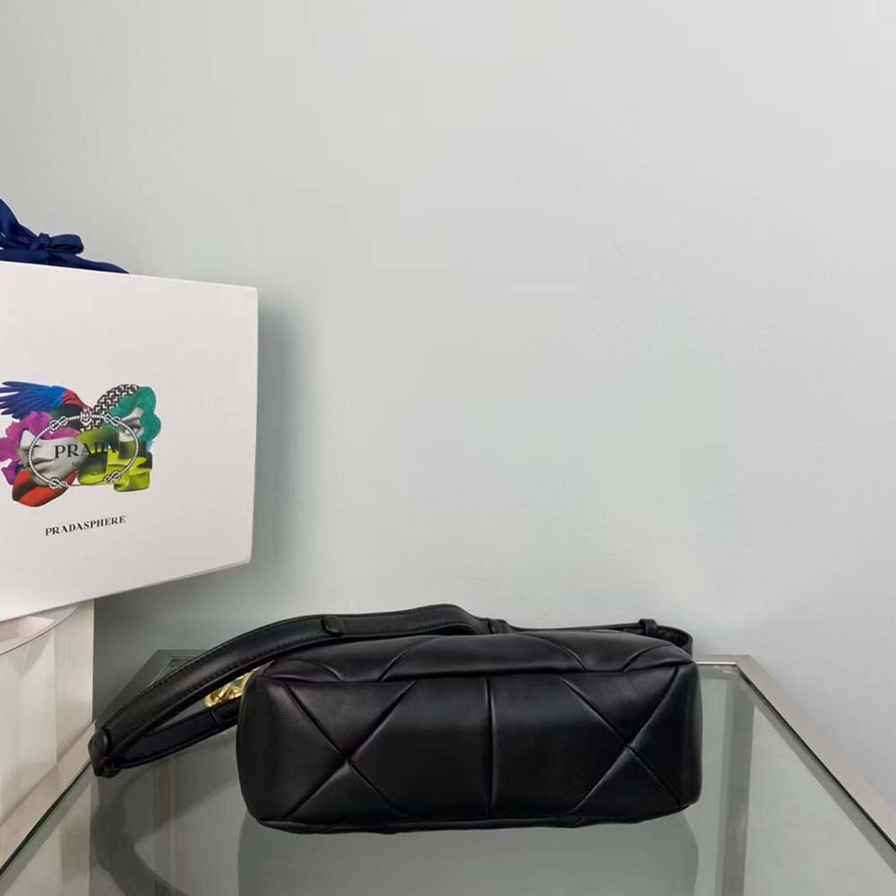 Prada Women System Nappa Leather Patchwork Bag-Black - image 5