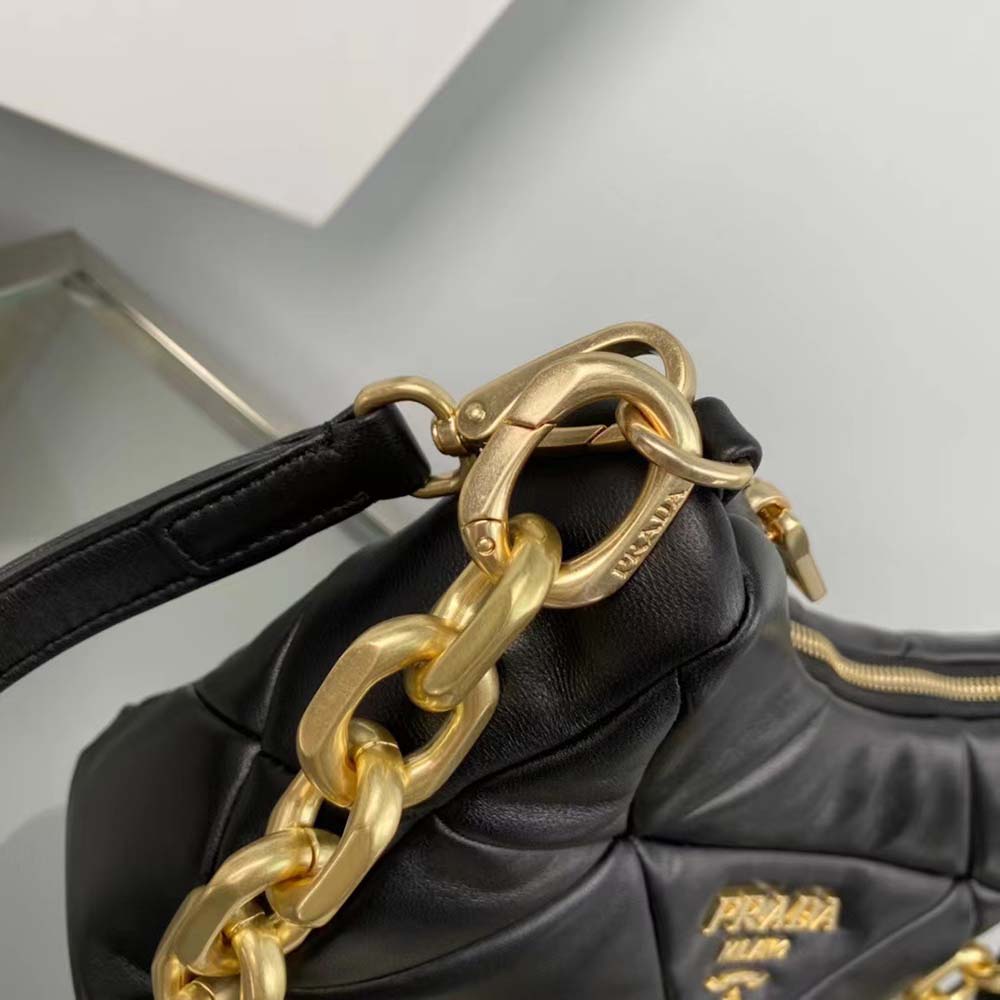 Prada Women System Nappa Leather Patchwork Bag-Black - image 7