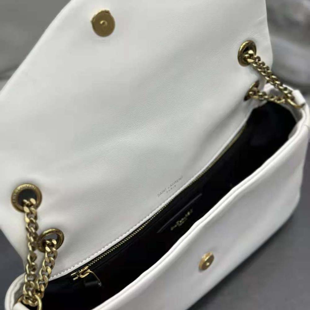 Saint Laurent YSL Women Calypso in Lambskin-White - image 10