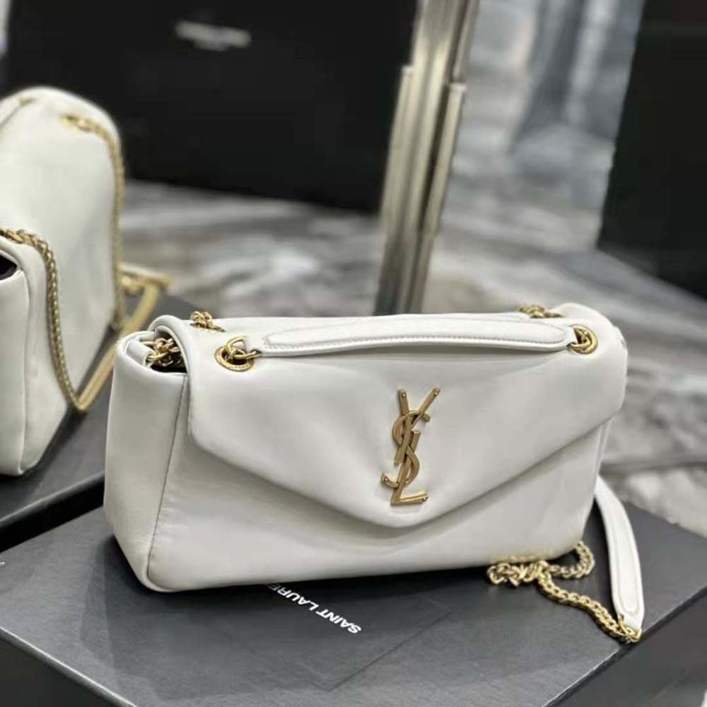 Side profile showing structured silhouette of Saint Laurent YSL Women Calypso