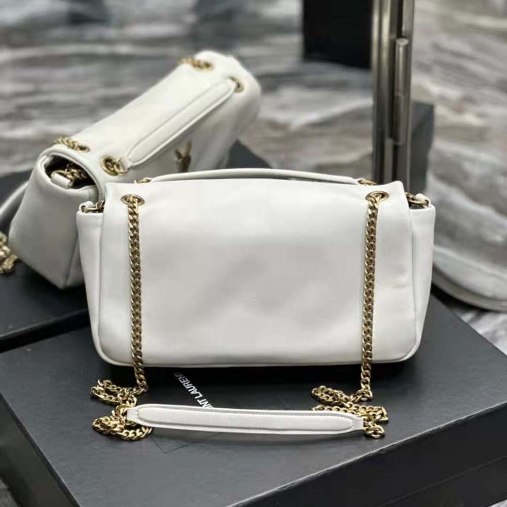Saint Laurent YSL Women Calypso in Lambskin-White - image 5