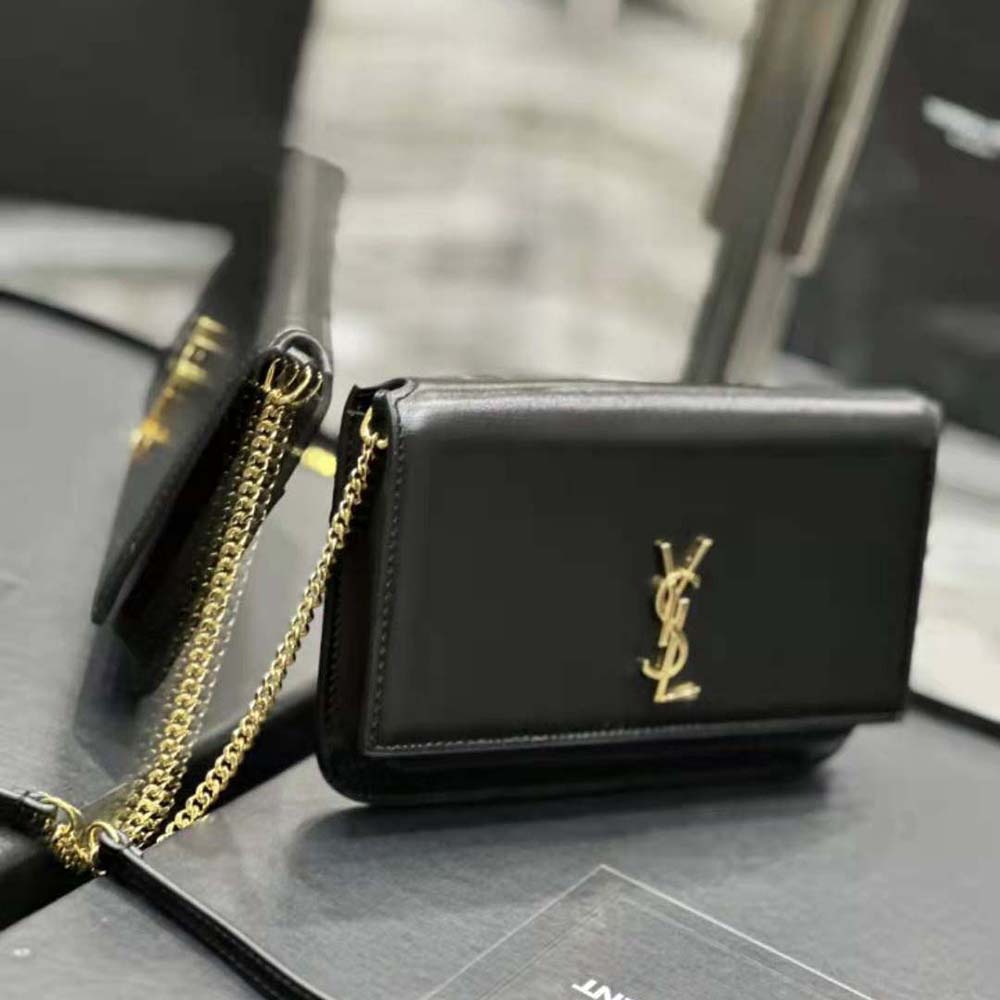 Side angle showing smooth leather and adjustable strap detail