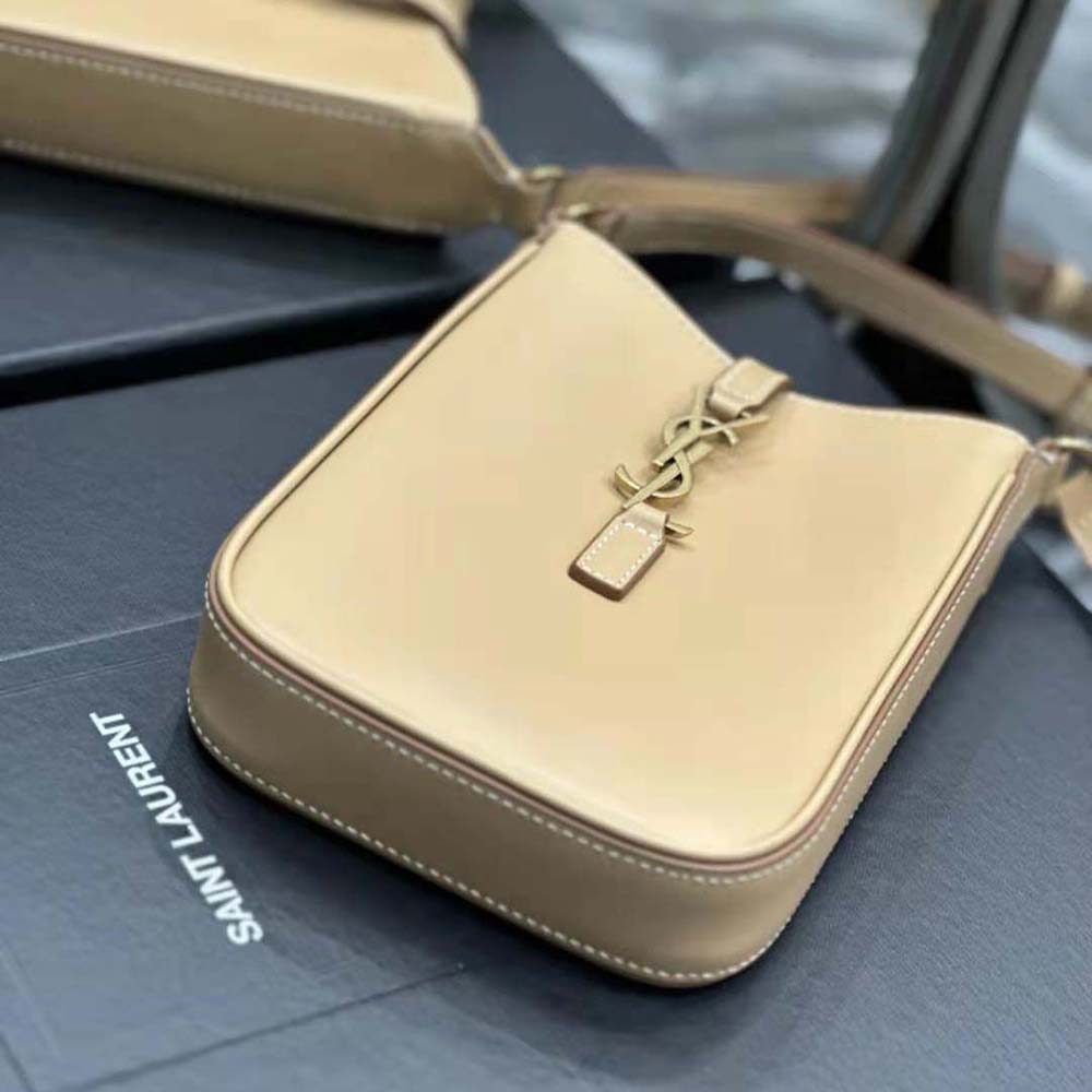 Saint Laurent YSL Women Le 5 à 7 Mini Vertical in Vegetable-Tanned Leather-Sandy - image 4