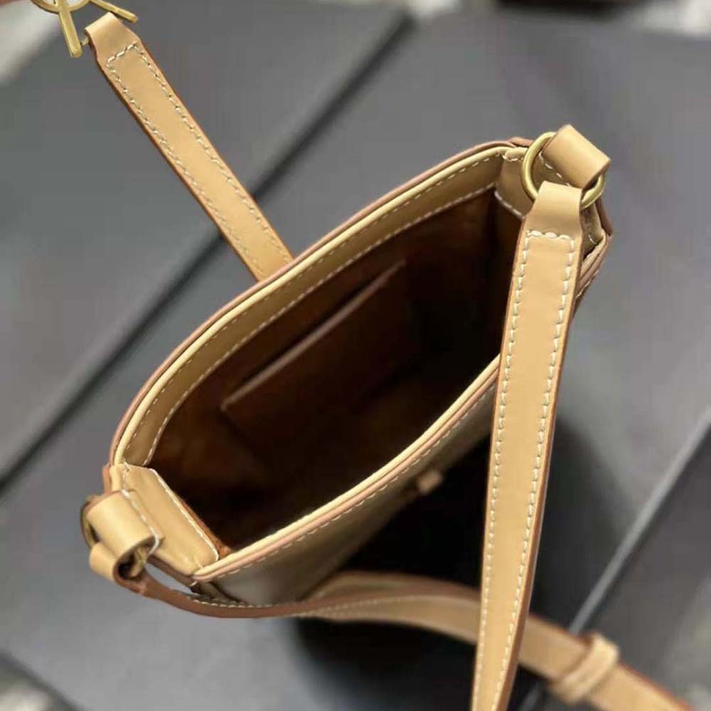 Saint Laurent YSL Women Le 5 à 7 Mini Vertical in Vegetable-Tanned Leather-Sandy - image 9