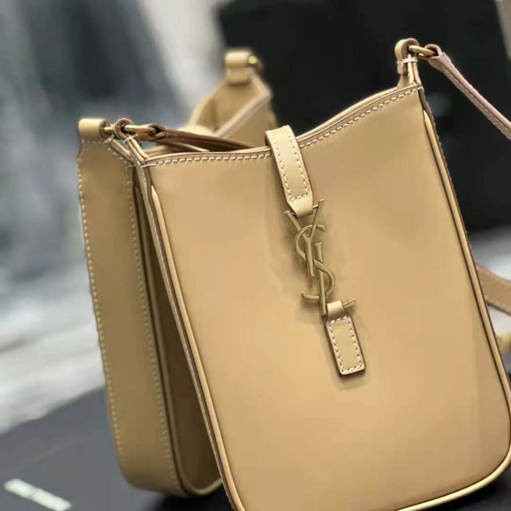 Saint Laurent YSL Women Le 5 à 7 Mini Vertical in Vegetable-Tanned Leather-Sandy - image 8