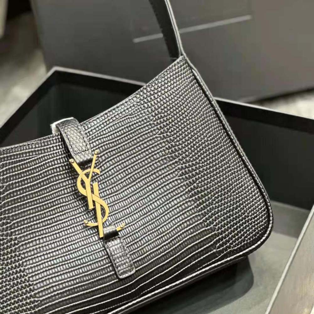 Saint Laurent YSL Women Le 5 à 7 Mini in Lizard-Black - image 7