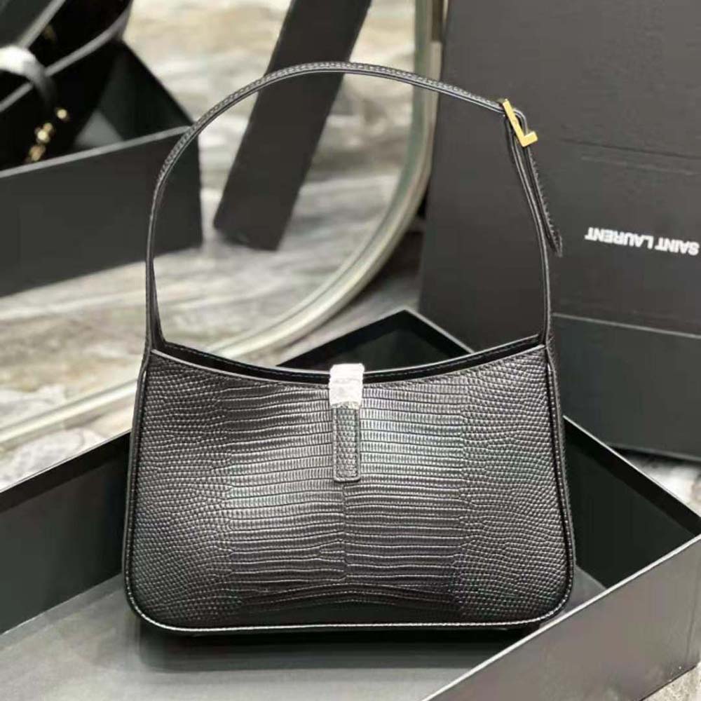 Saint Laurent YSL Women Le 5 à 7 Mini in Lizard-Black - image 5