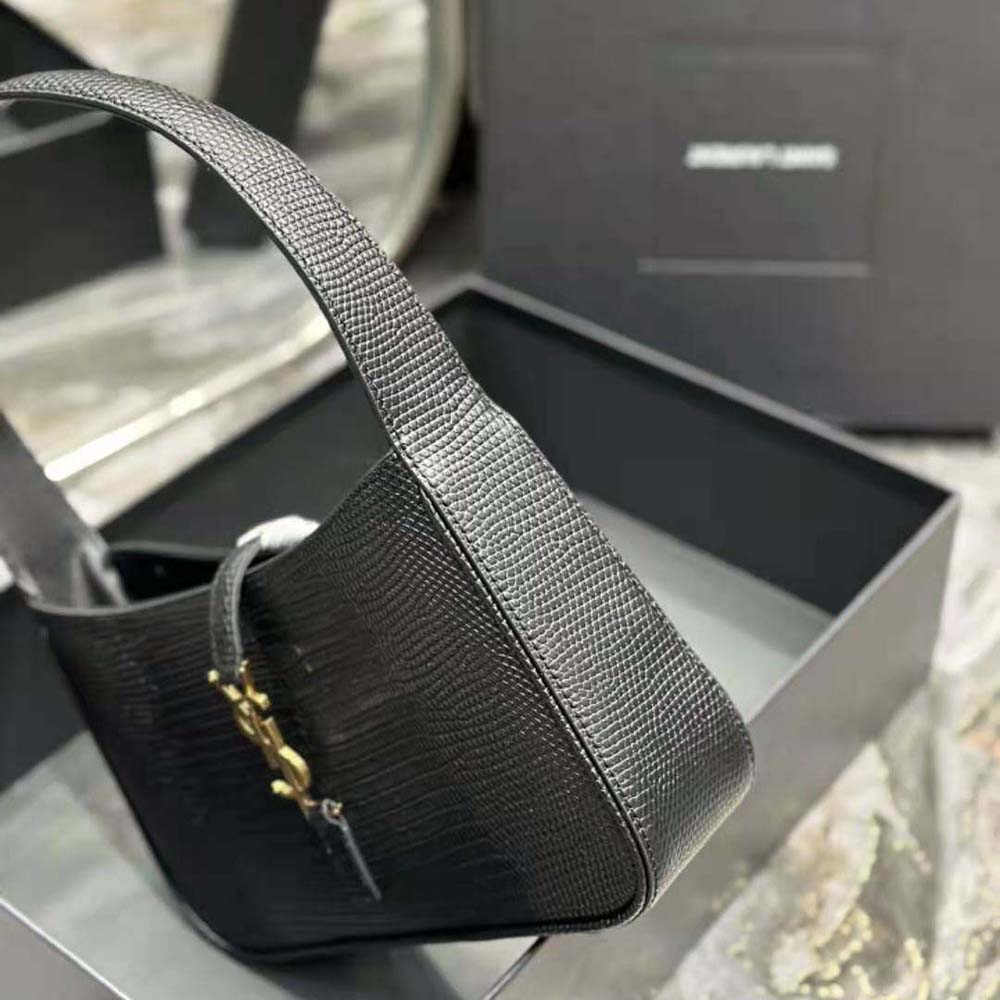 Saint Laurent YSL Women Le 5 à 7 Mini in Lizard-Black - image 8