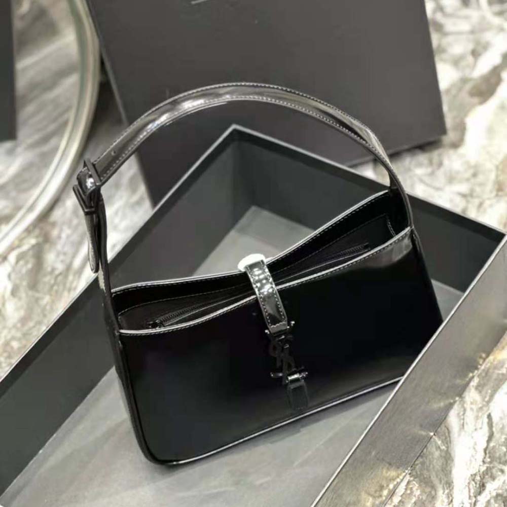Saint Laurent YSL Women Le 5 à 7 in Shiny Leather-Black - image 5