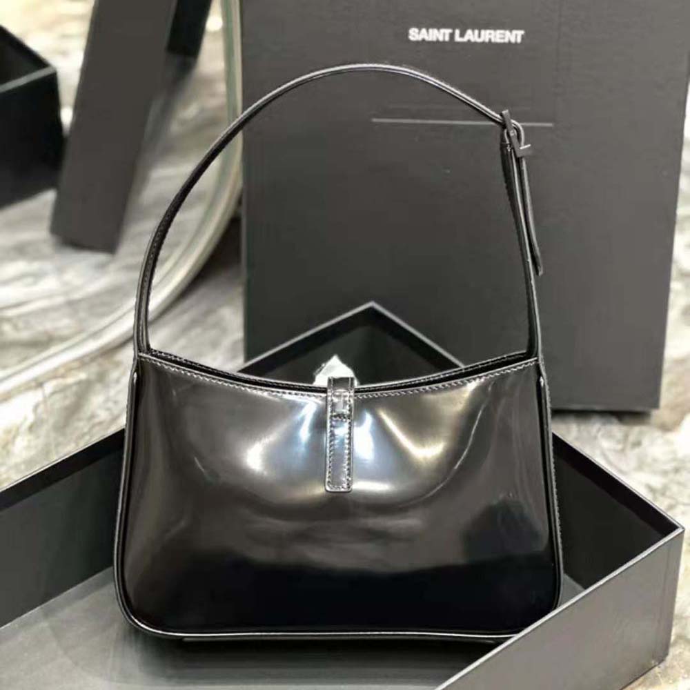 Saint Laurent YSL Women Le 5 à 7 in Shiny Leather-Black - image 4