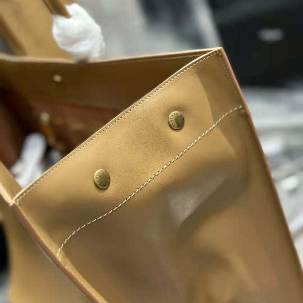 Saint Laurent YSL Women Rive Gauche Large Tote Bag in Vegetable-Tanned Leather - image 9
