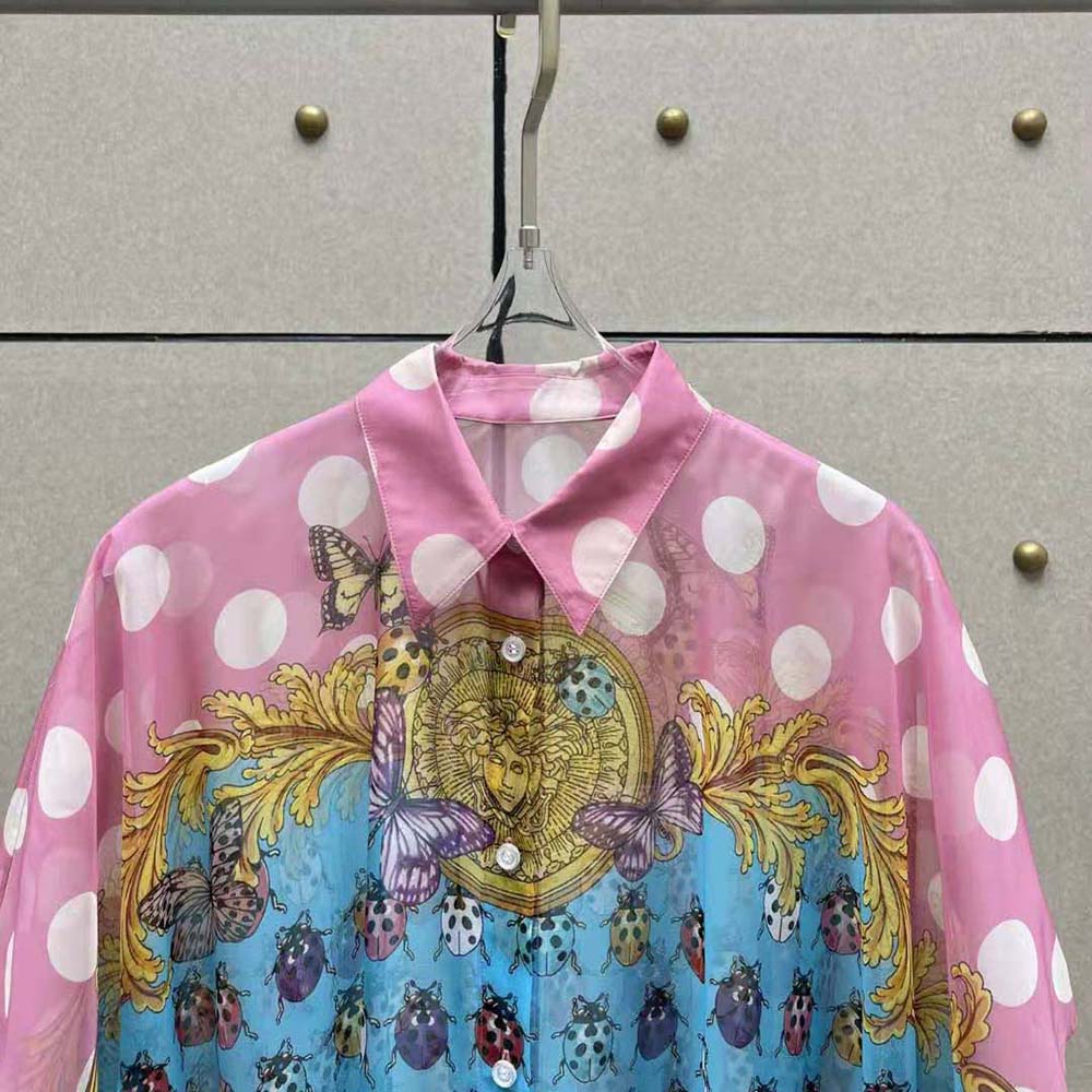 Versace Women Butterflies Shirt Cover-up - image 4