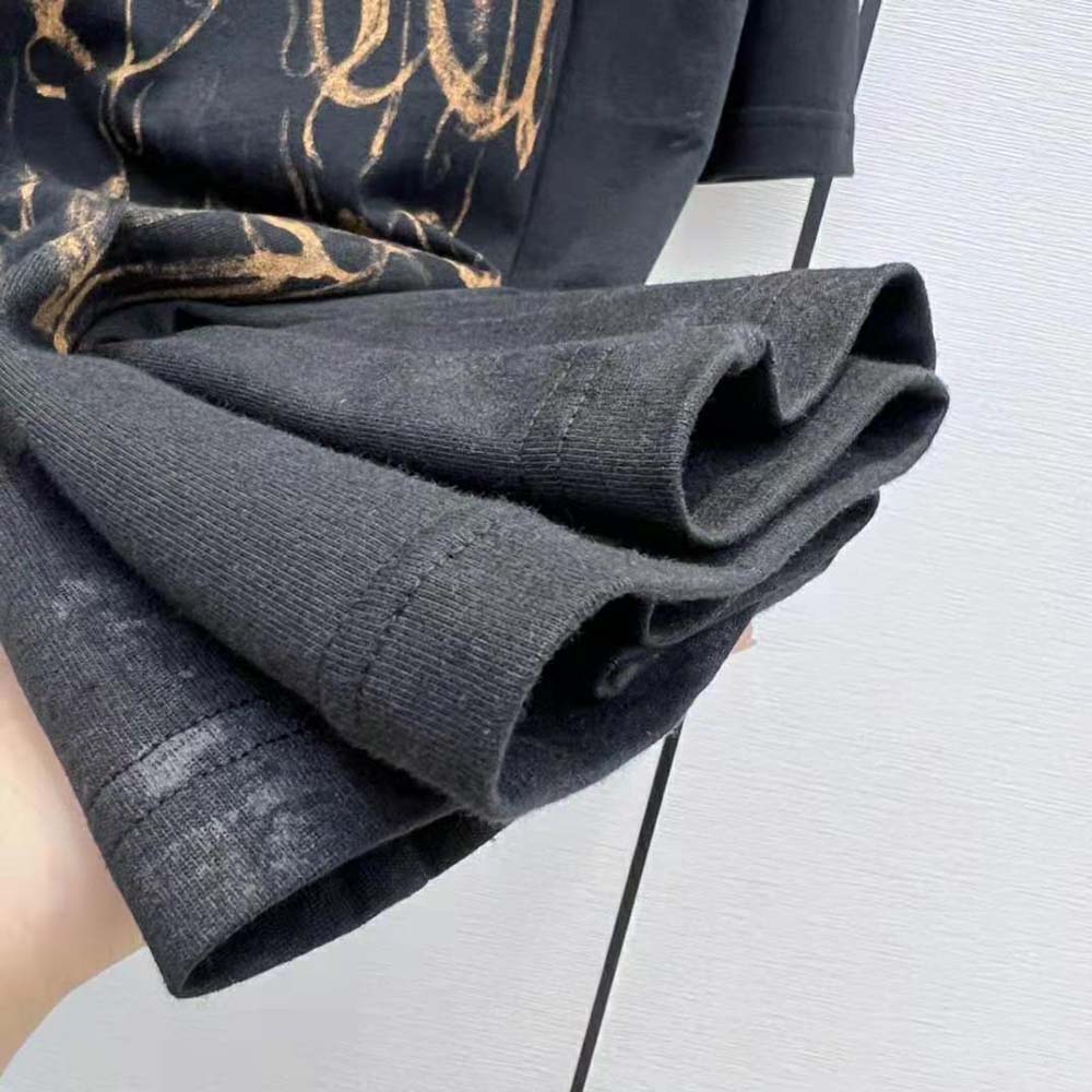 Balenciaga Women Heavy Metal Tight T-Shirt Small Fit in Black Faded - image 8