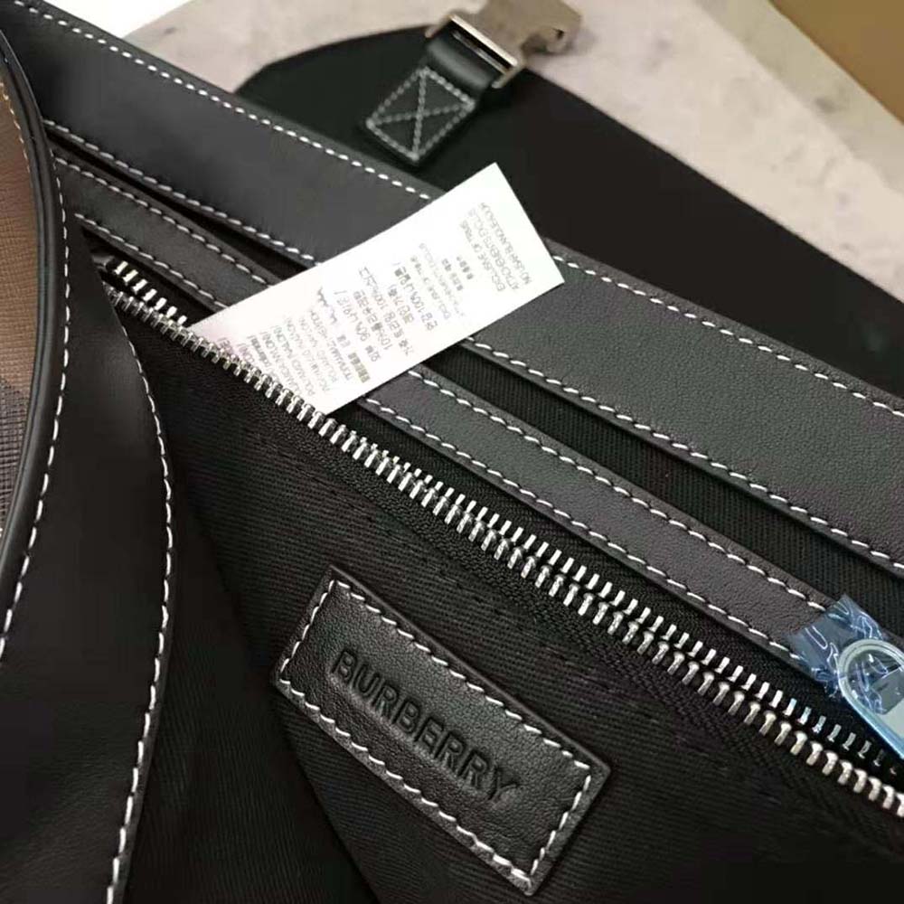 Burberry Men Large Wright Bag in Calf Leather-Brown - image 9