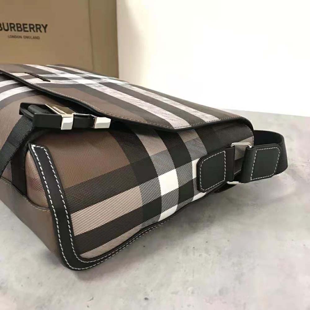 Burberry Men Large Wright Bag in Calf Leather-Brown - image 6