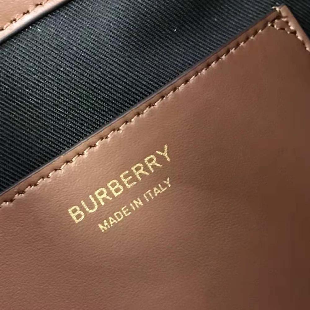 Burberry Women Mini TB Bucket Bag in Calf Leather - image 10