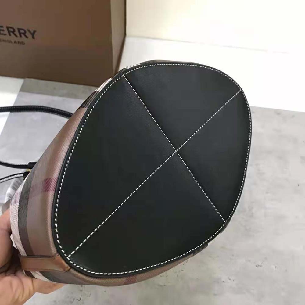 Burberry Women Mini TB Bucket Bag in Calf Leather - image 9