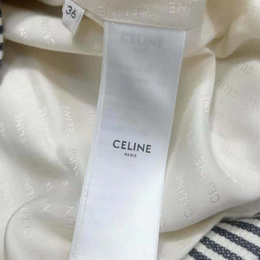 Celine Women Trapeze Mini Skirt in Textured Wool - image 9