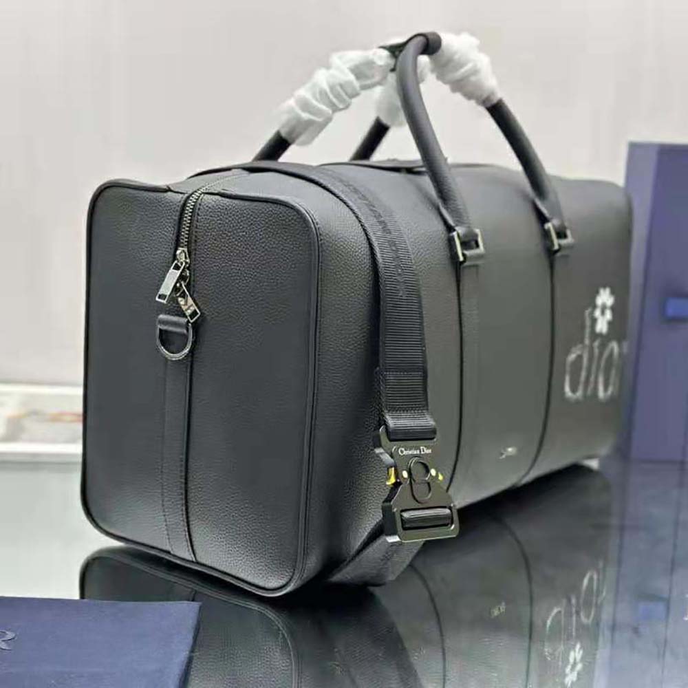 Dior Men By Erl Dior Lingot 50 Bag Black Grained Calfskin - image 5