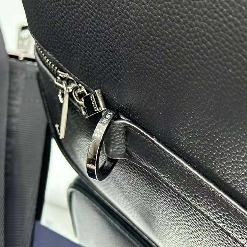 Dior Men By Erl Dior Lingot 50 Bag Black Grained Calfskin - image 8