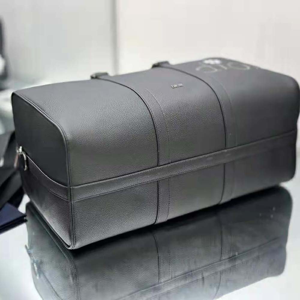 Dior Men By Erl Dior Lingot 50 Bag Black Grained Calfskin - image 6