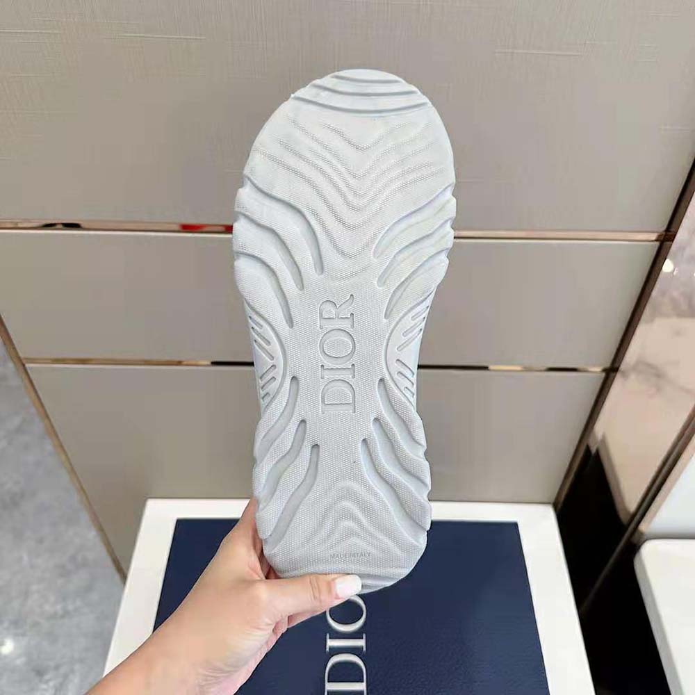 Dior Men H-town Sandal Gray Rubber with Beige and Black Dior Oblique Jacquard - image 10