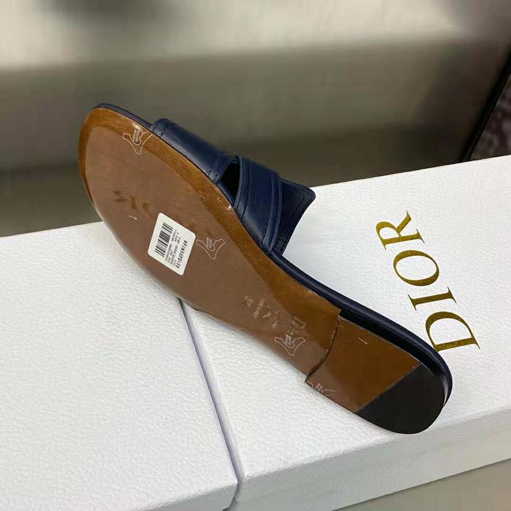 Dior Women 30 Montaigne Slide Black Calfskin - image 10